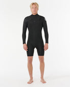 Rip Curl Mens Dawn Patrol 2/2 Long Sleeve Chest Zip Springsuit 0090-Black MT