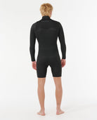 Rip Curl Mens Dawn Patrol 2/2 Long Sleeve Chest Zip Springsuit 0090-Black MT