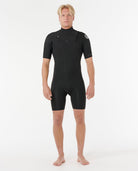 Rip Curl Mens Dawn Patrol 2/2 Chest Zip Springsuit 0090-Black M