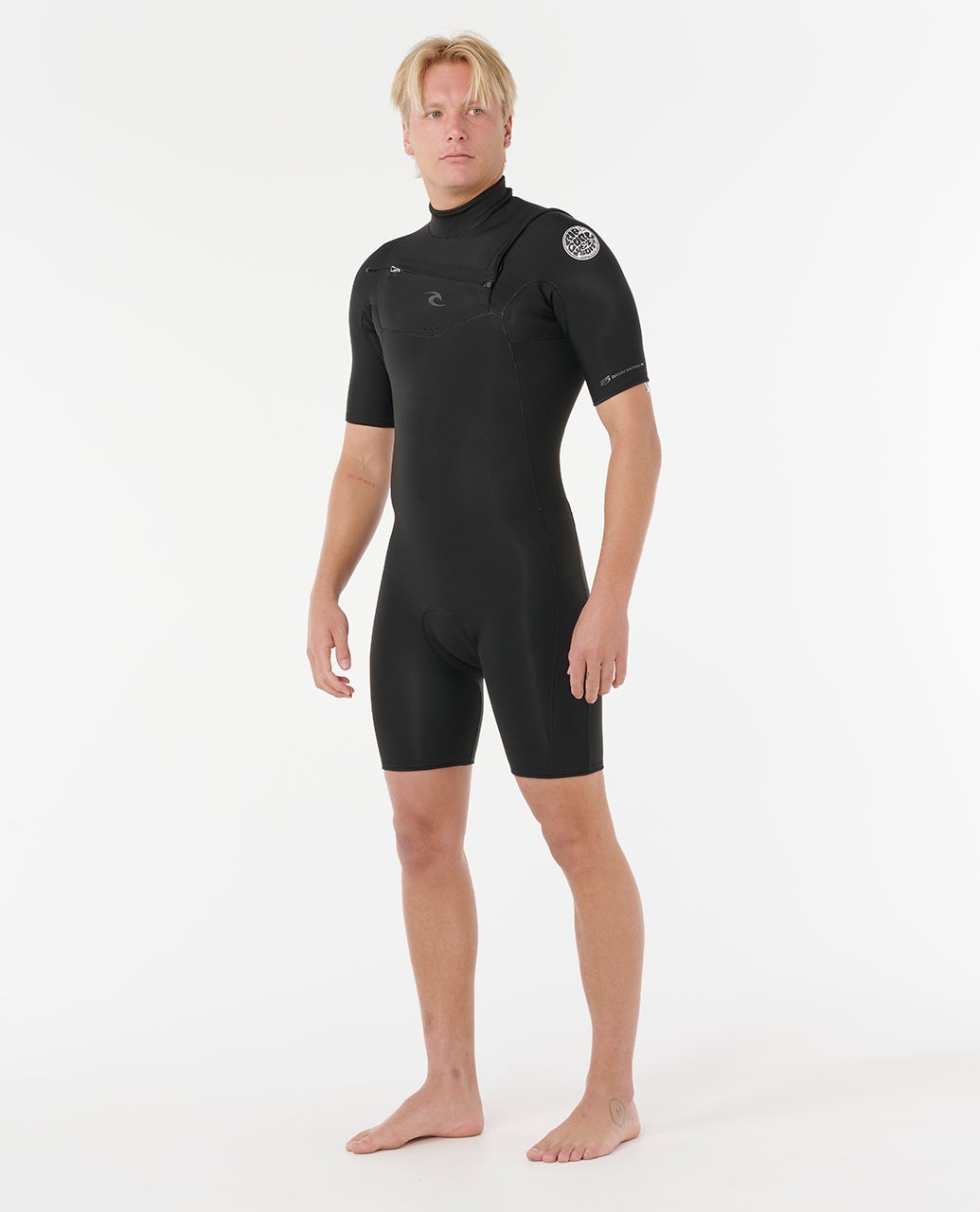 Rip Curl Mens Dawn Patrol 2/2 Chest Zip Springsuit 0090-Black M