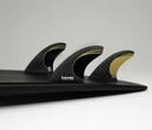 Futures Fins Vector 3/2 Blackstix + Thruster Fin Set Gold M
