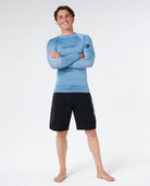 RIP CURL DAWN PATROL UPF PERF L/S 4737 - Faded Denim L