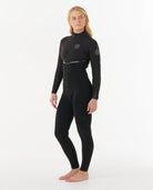 Rip Curl E-Bomb 3/2 GB Back Zip Fullsuit Wetsuit 0090-Black 14