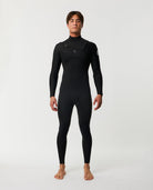 Rip Curl Mens Dawn Patrol 3/2 Chest Zip Wetsuit 0090-Black 2XL
