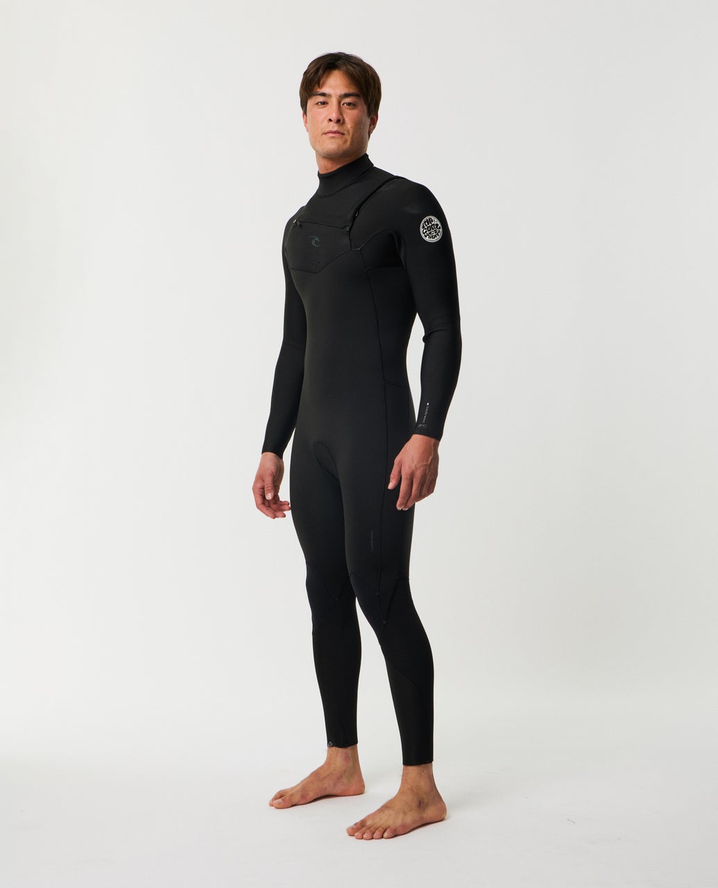Rip Curl Mens Dawn Patrol 3/2 Chest Zip Wetsuit 0090-Black MT