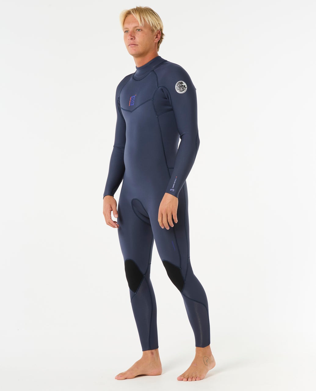 Rip Curl Mens Dawn Patrol 3/2 Back Zip Wetsuit 4099-Slate LS
