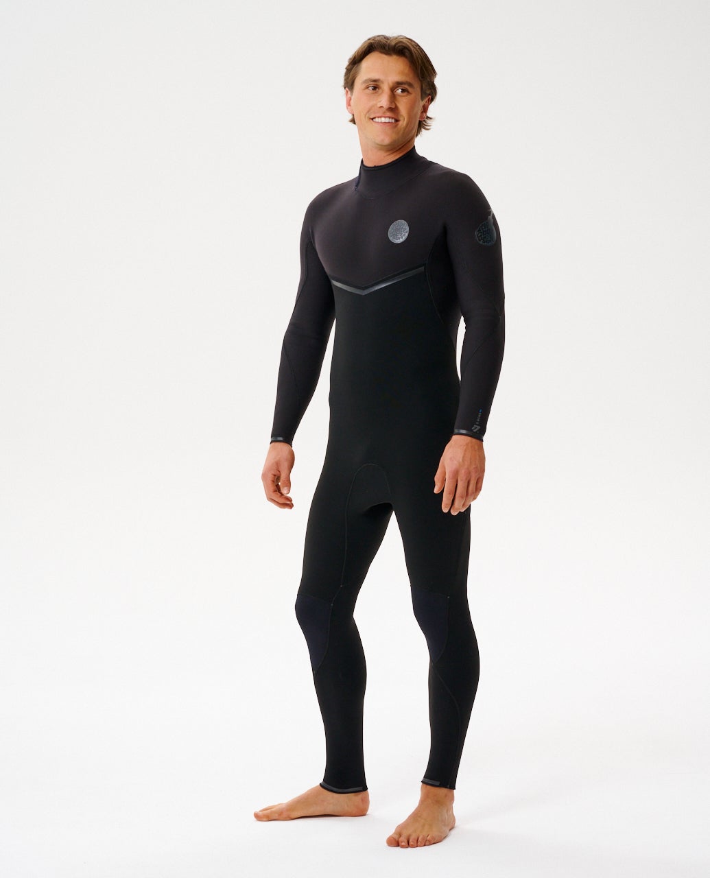 Rip Curl E-Bomb 3/2 Back Zip Steamer Wetsuit 0090-Black XLS