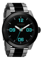 Nixon The Corporal SS Watch 5146-Silver-Gunmetal