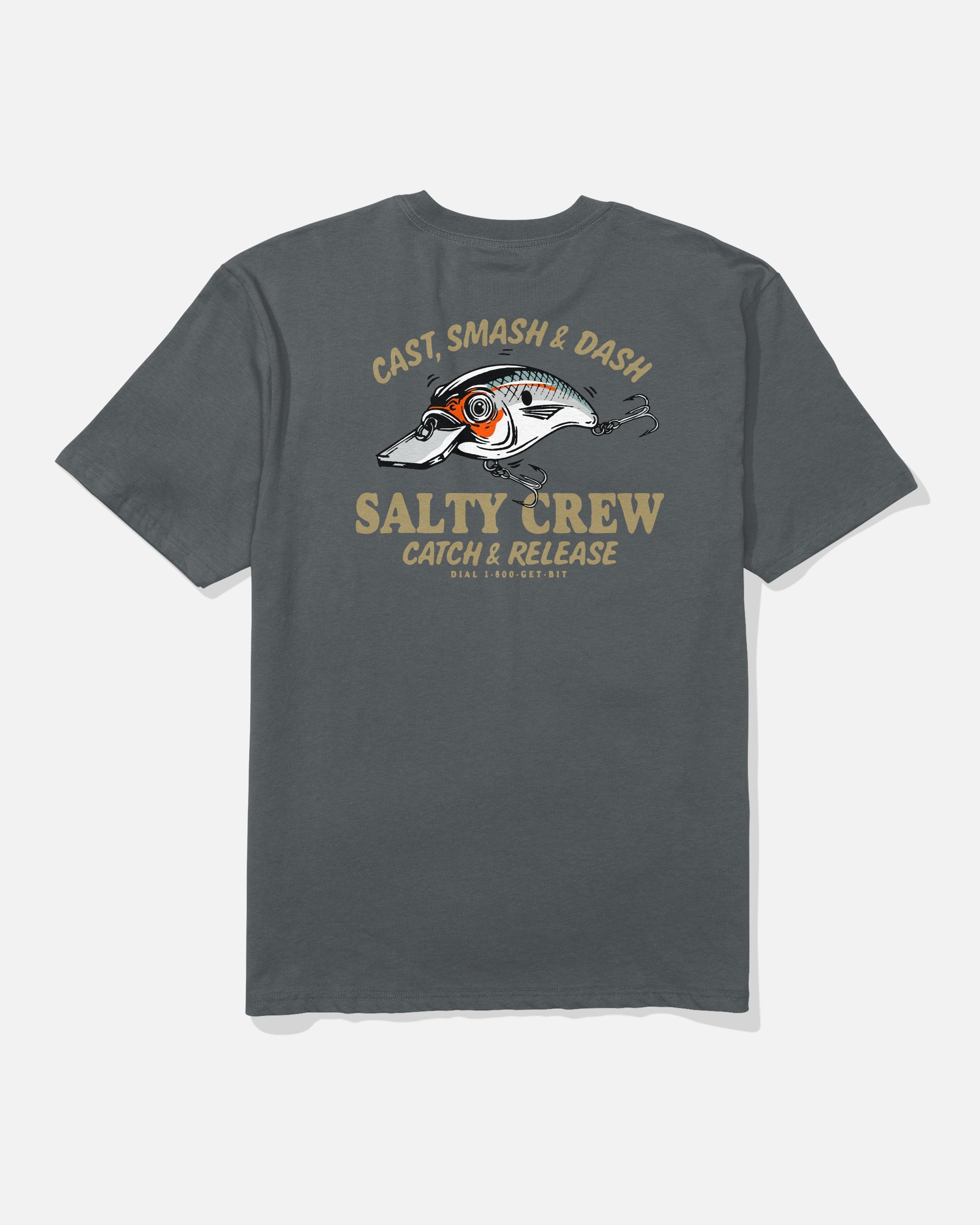 SALTY CREW CAST LIFE CLASSIC SS TEE Charcoal XL