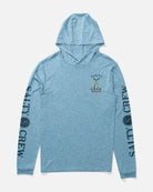 Salty Crew Tailed Hooded Sun Shirt Blue Heather XL