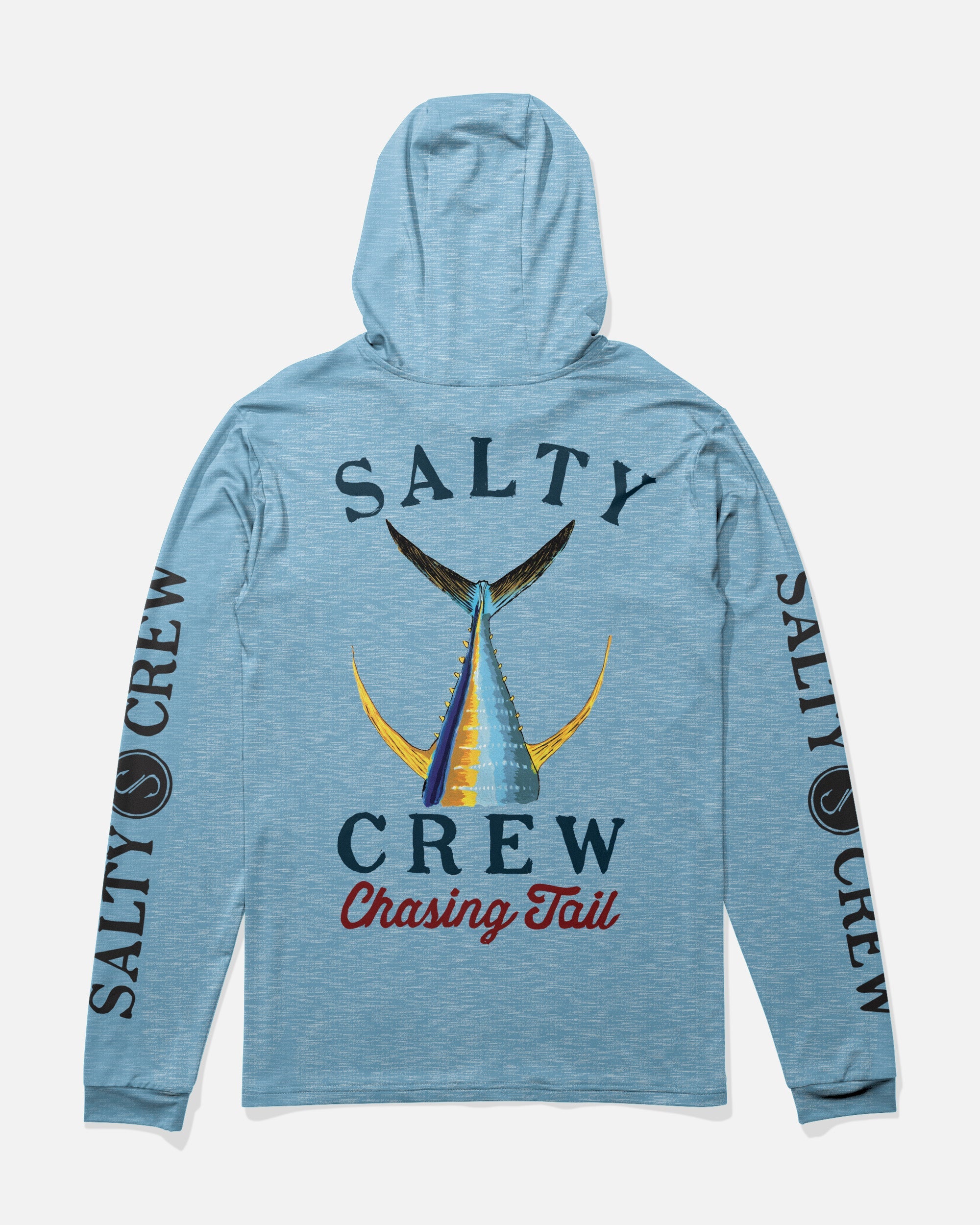 Salty Crew Tailed Hooded Sun Shirt Blue Heather S