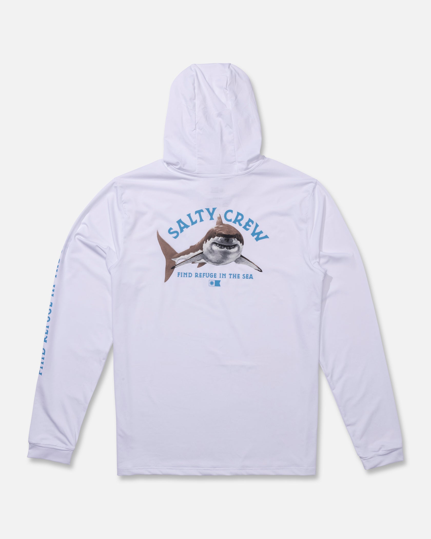 Salty Crew Lurking Hooded Sunshirt White XXL