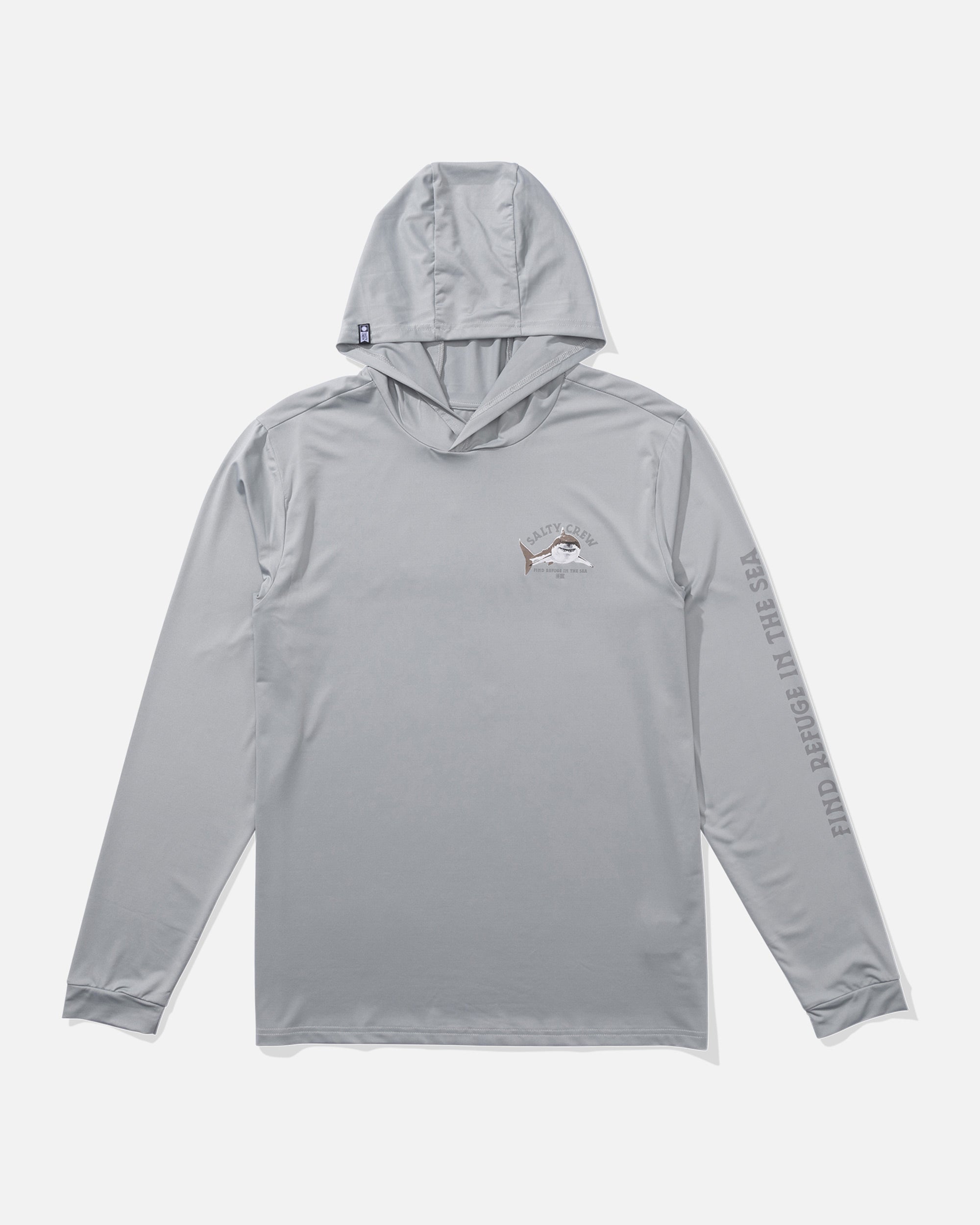 Salty Crew Lurking Hooded Sunshirt Silver S