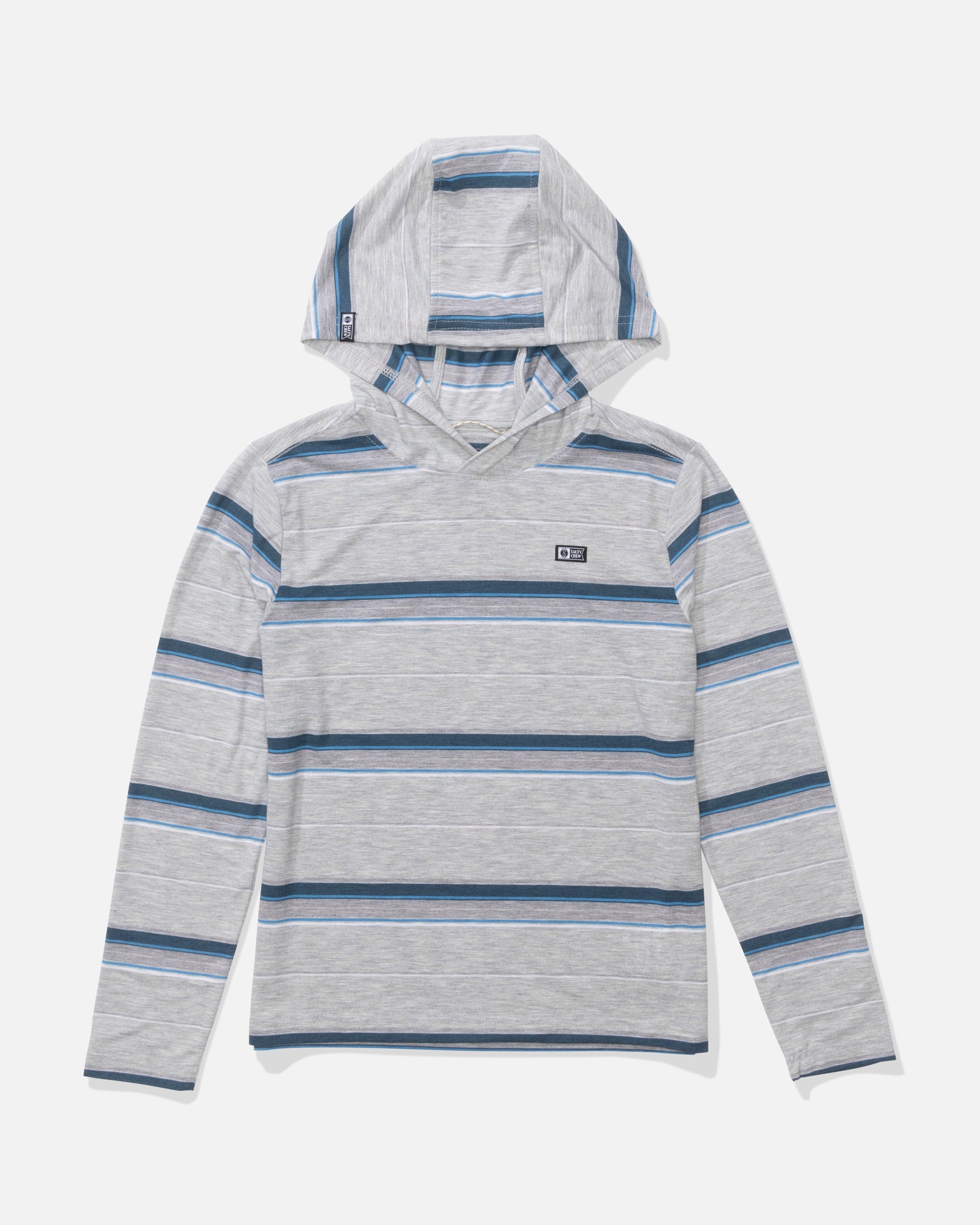 Salty Crew Seaway Boys UV Hoodie Light Grey M