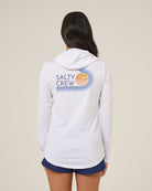 Salty Crew Ombre Wave Hood Sunshirt - White XL