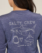 Salty Crew Shark anatomy Sunshirt BrightNavy XS