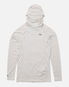 Salty Crew Apex Hood Surf Rashguard - Light Grey L