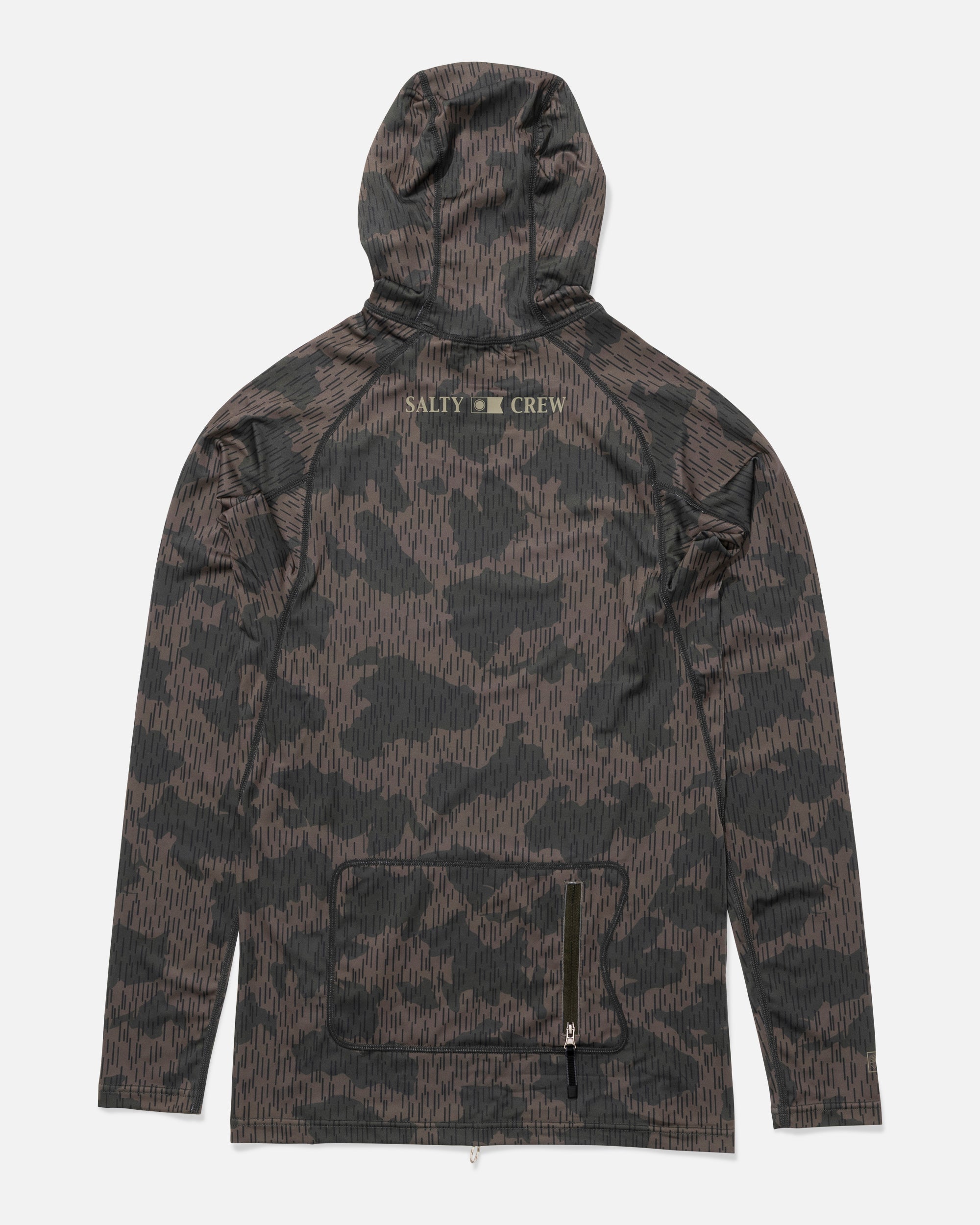 Salty Crew Apex Hood Surf Rashguard - Recon Camo XXL