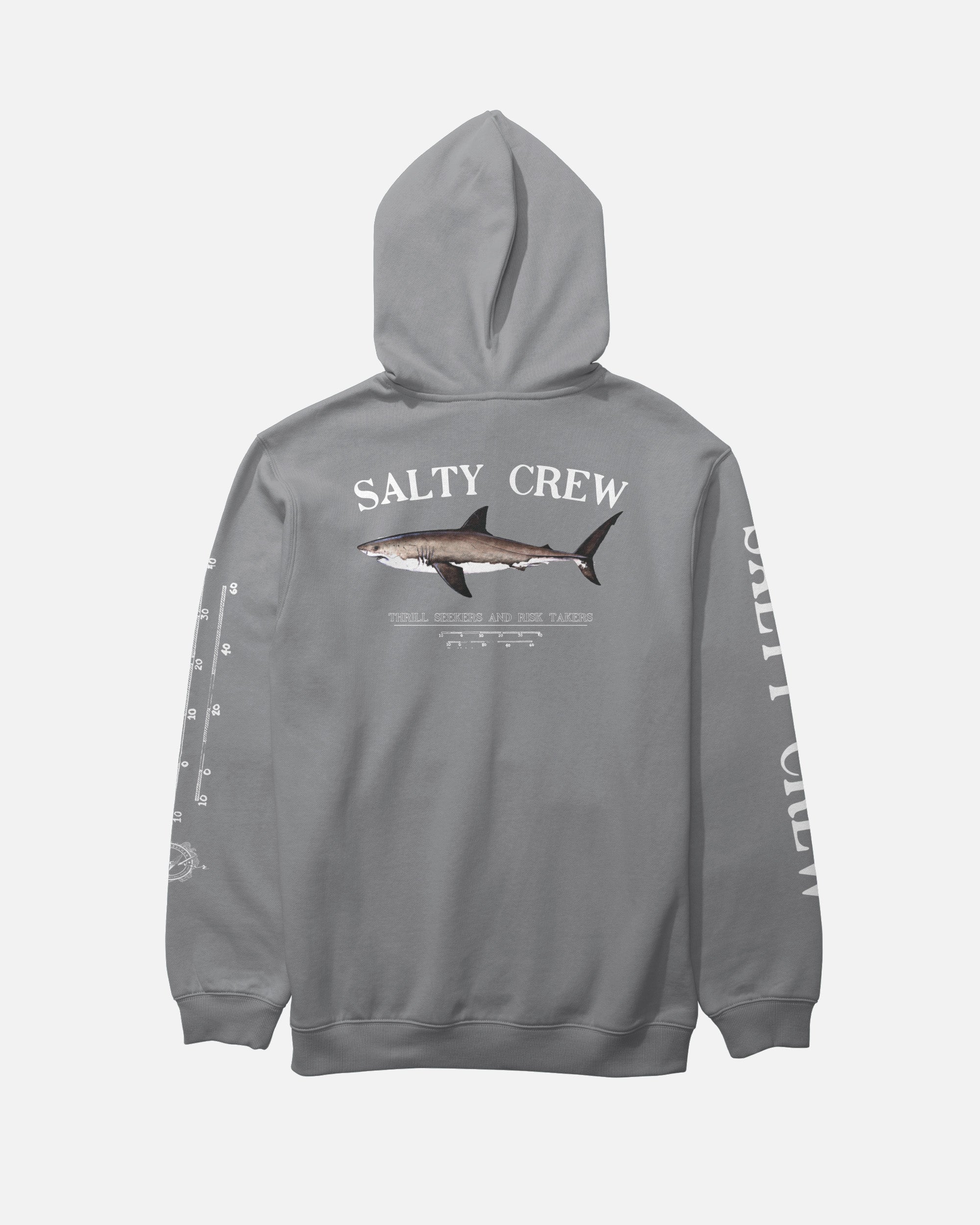 Salty Crew Bruce Hooded Fleece Shark Skin L