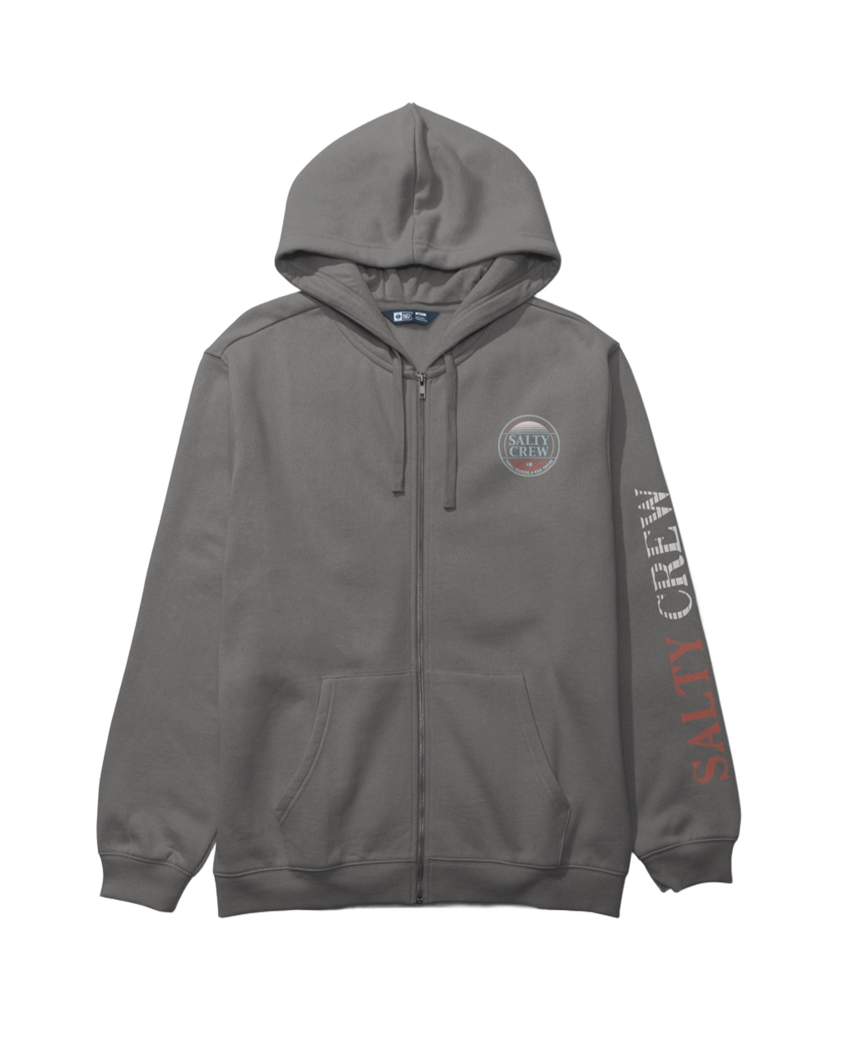 SALTY CREW SIMPLE FADE ZIP FLEECE Charcoal L