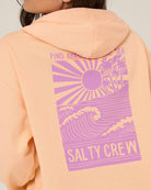 Salty Crew RISE AND SMILE HOODIE - Fleece Apricot S