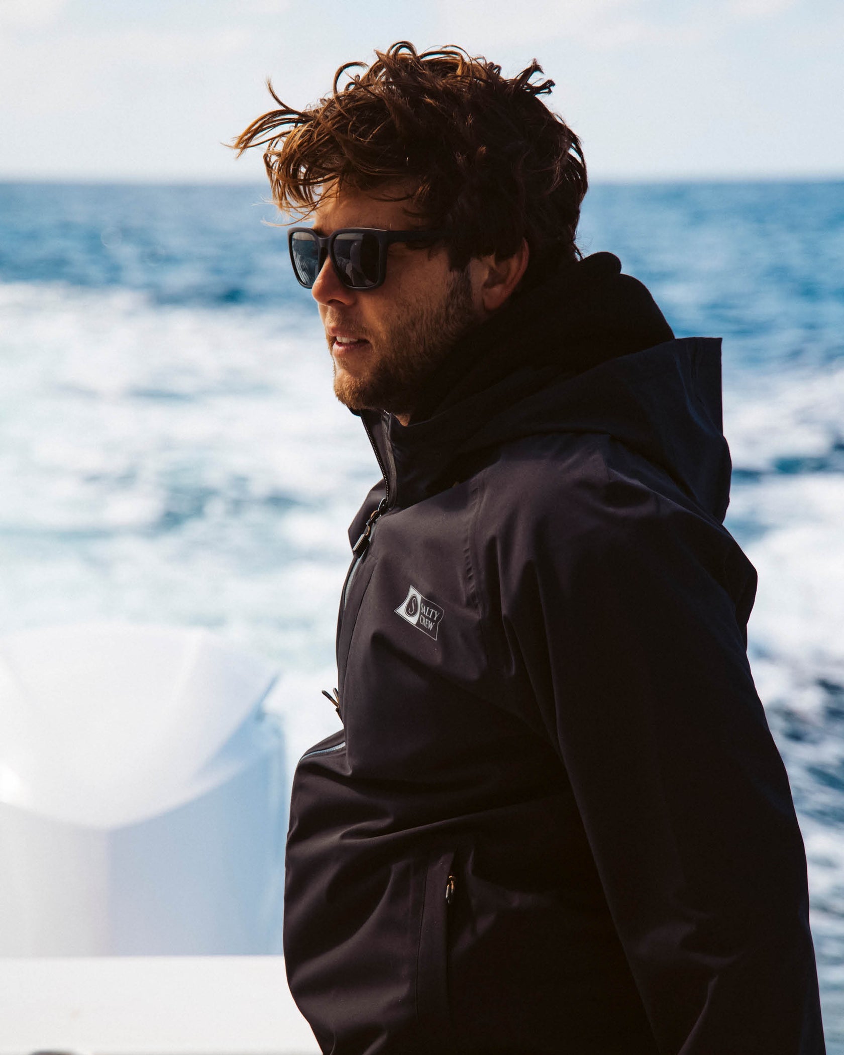 SALTY CREW LONG RANGE JACKET BLACK XL