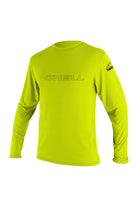 O'Neill Youth Basic L/S Rash Tee Lime 6