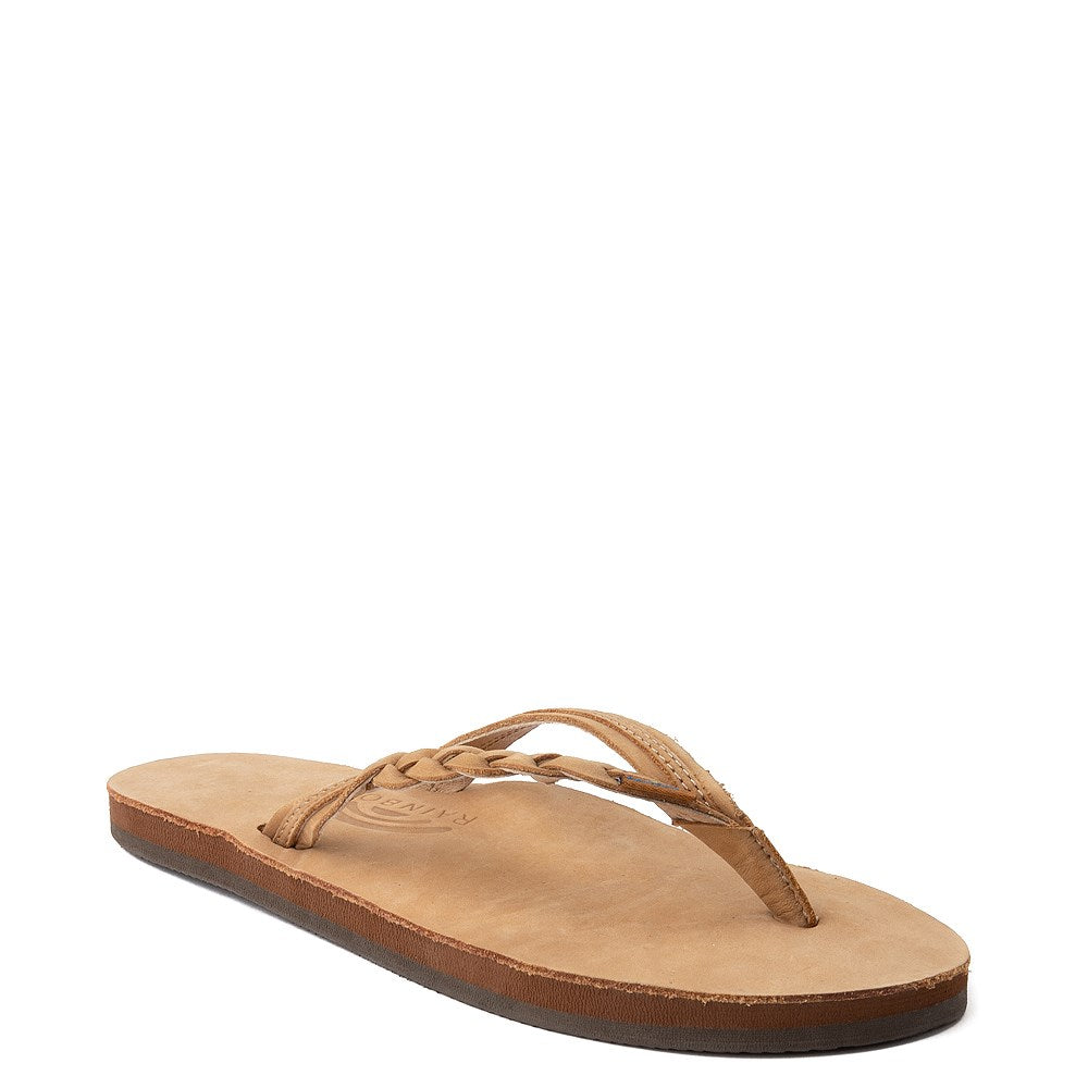 Rainbow Flirty Braidy Womens Sandal Sierra Brown 10