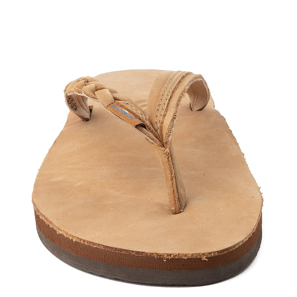 Rainbow Flirty Braidy Womens Sandal Sierra Brown 11