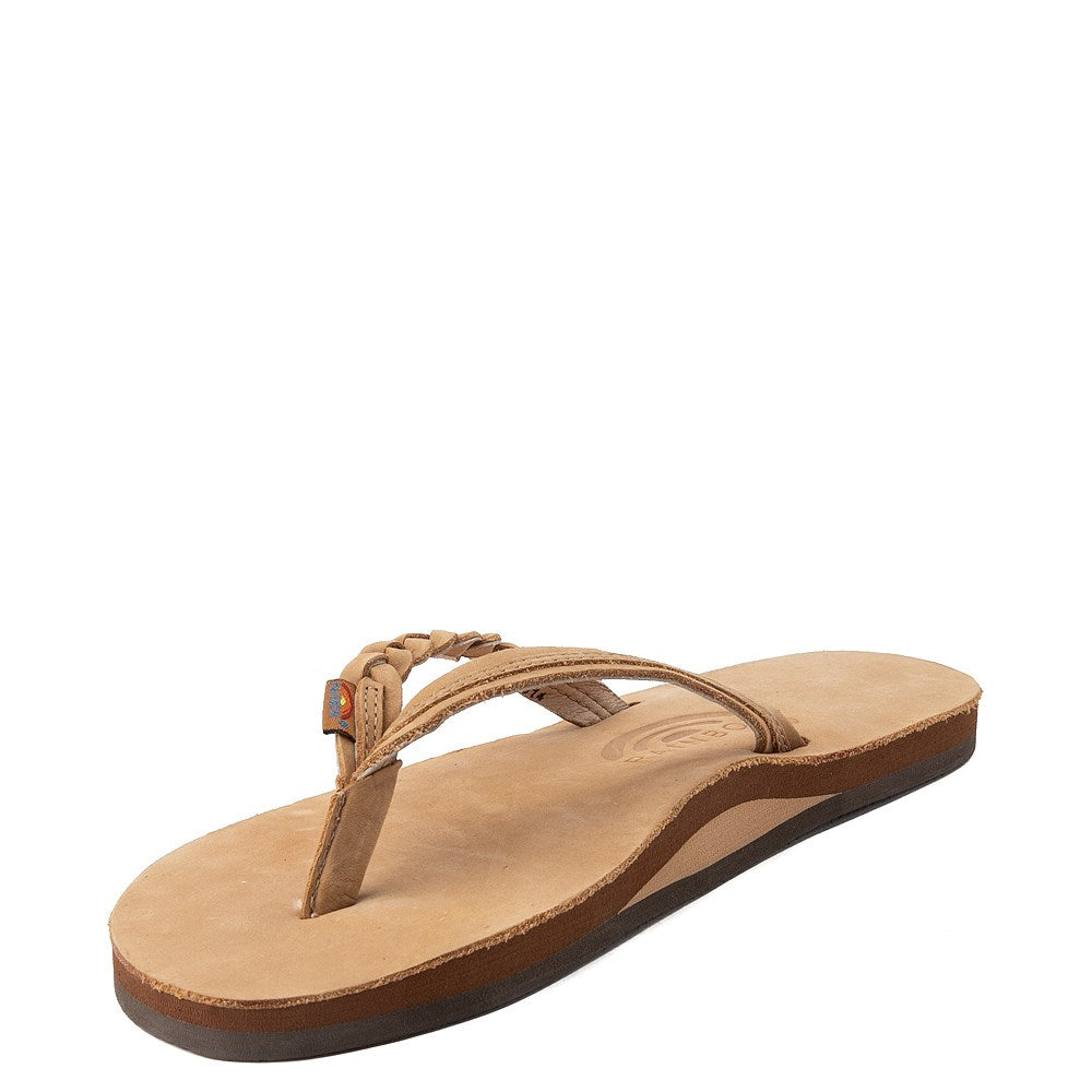 Rainbow Flirty Braidy Womens Sandal Sierra Brown 11
