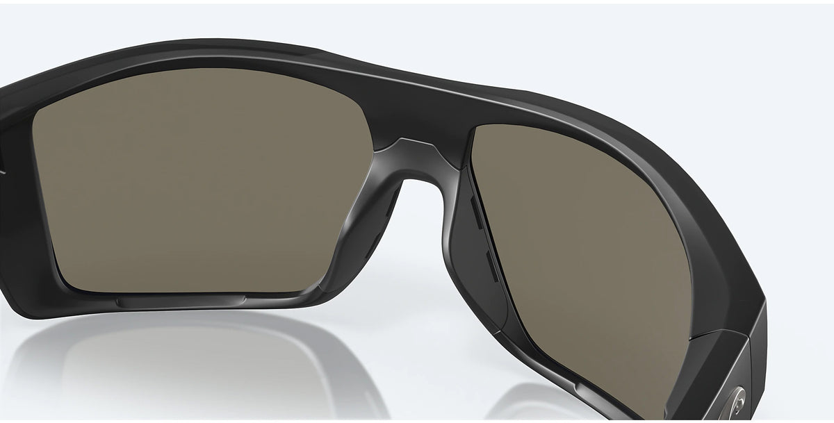 Costa Del Mar Diego Polarized Sunglasses  MatteBlack BlueMirror 580G