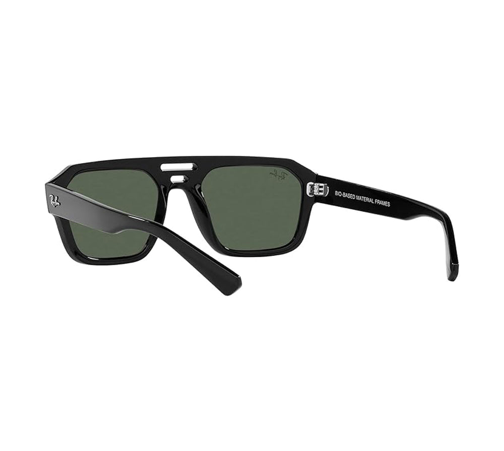 Ray-Ban Corrigan Sunglasses Black DkGreen