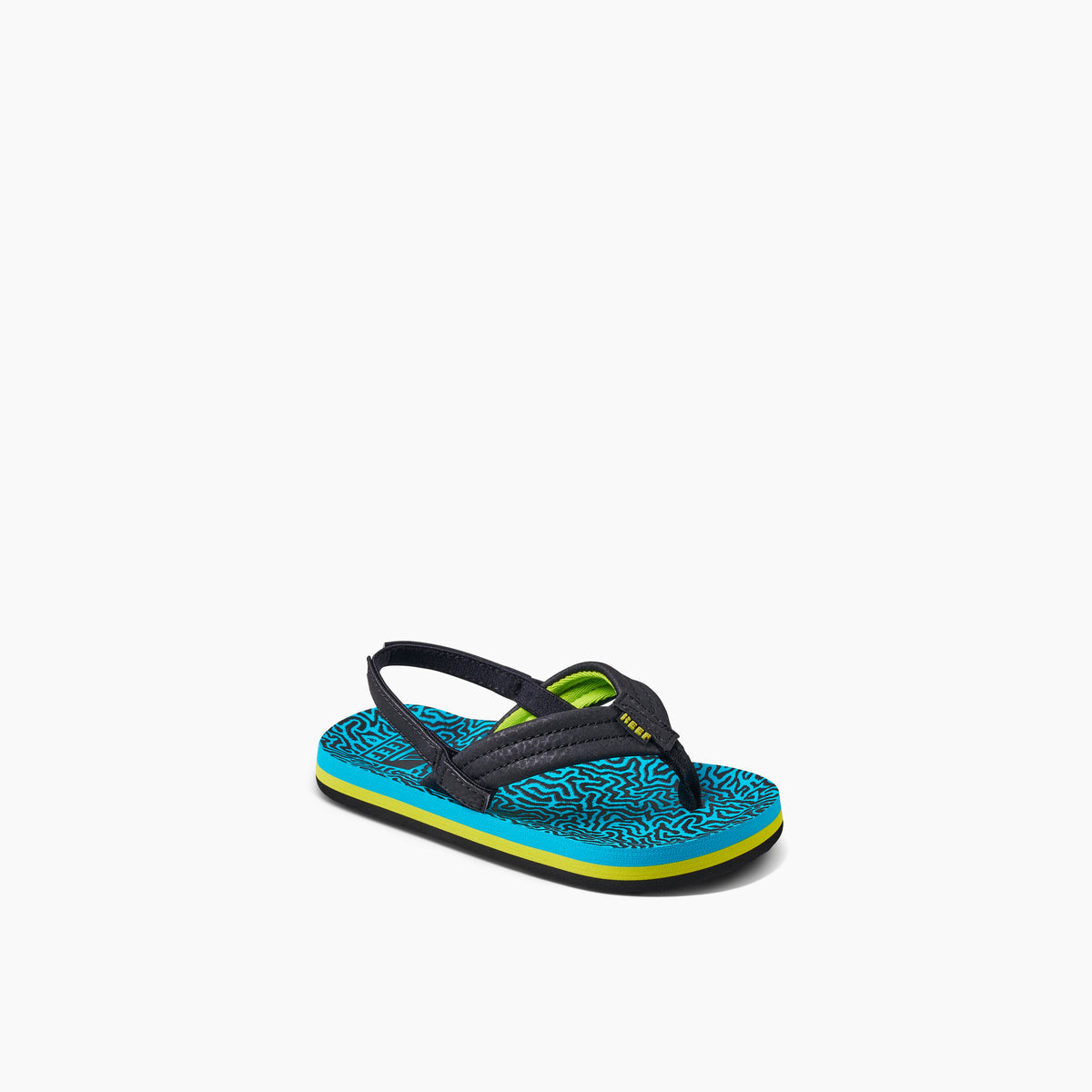 Reef Little Ahi Boys Sandal Blue Coral 5 C
