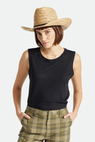 Brixton Houston Straw Cowboy Hat NATUR-Natural L/XL