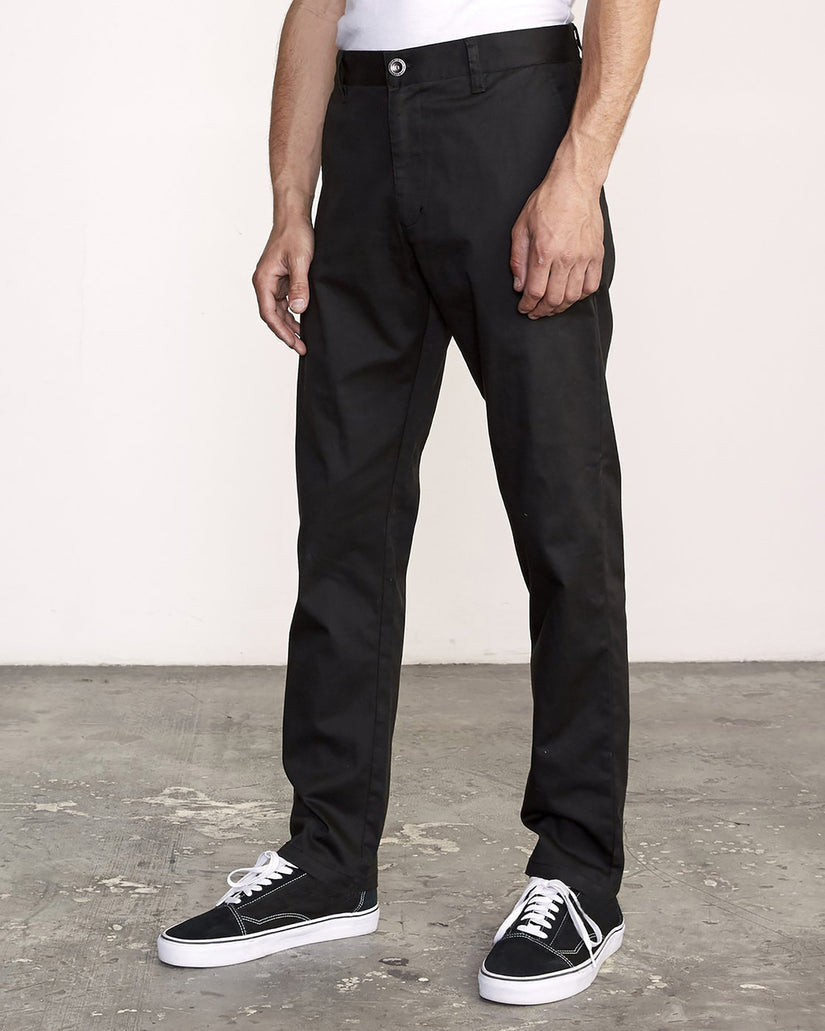 RVCA The Weekend Straight Fit Chino BLK 28