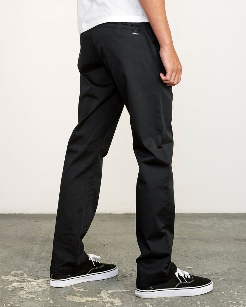 RVCA The Weekend Straight Fit Chino BLK 42