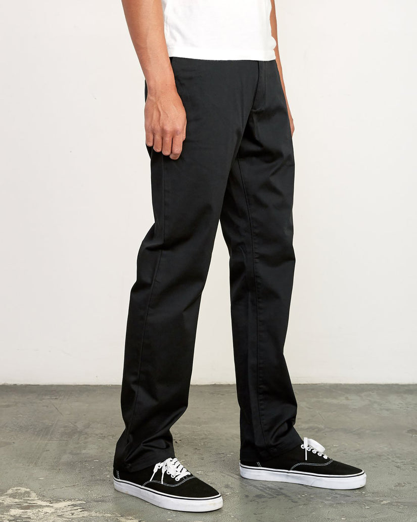 RVCA The Weekend Straight Fit Chino BLK 42