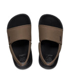 Reef Little One Slide Boys Sandal Black-Tan 4 C