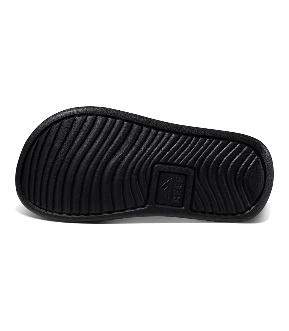 Reef Little One Slide Boys Sandal Black-Tan 9 C