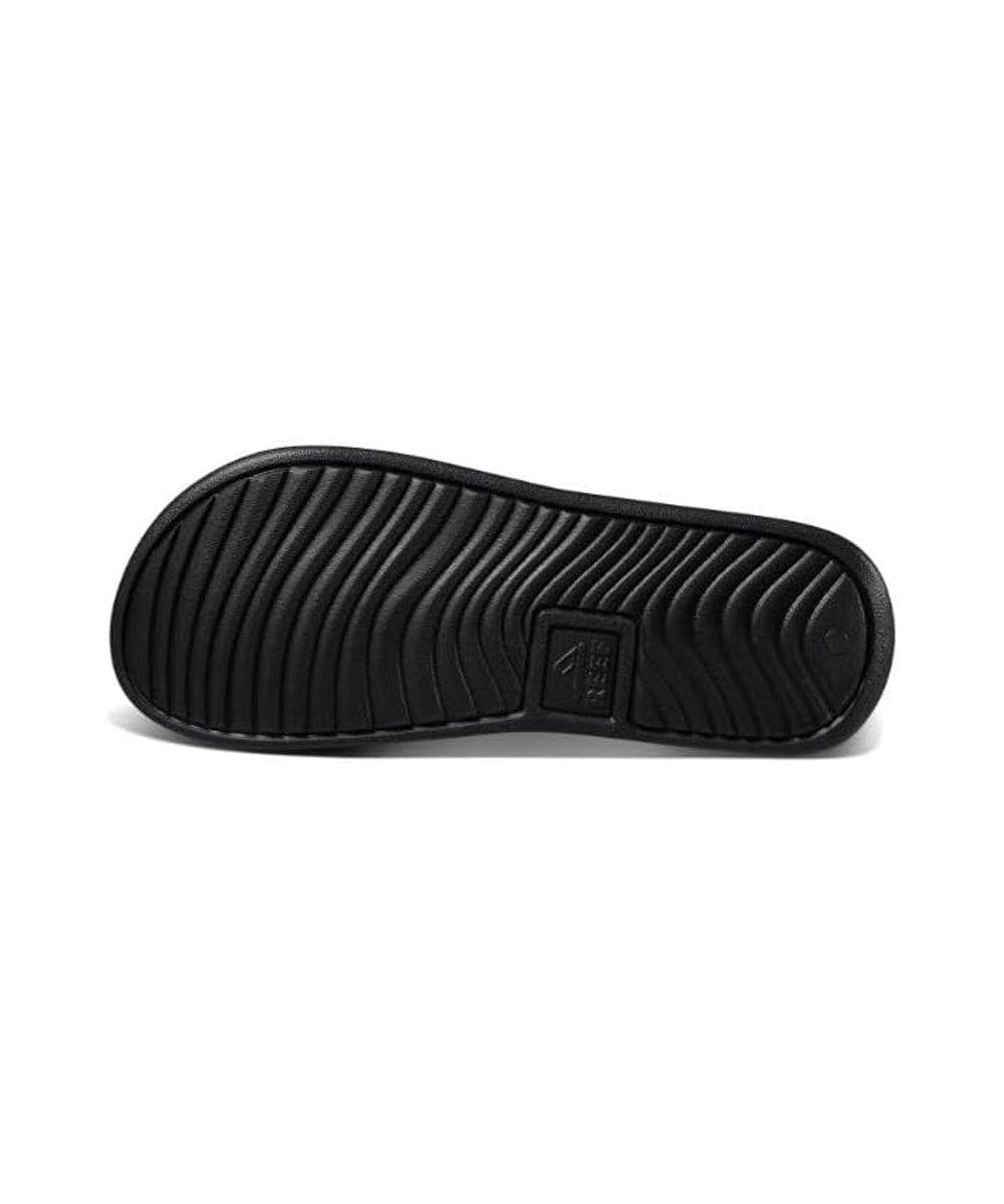 Reef One Slide Boys Sandal Black-Tan 1 Y