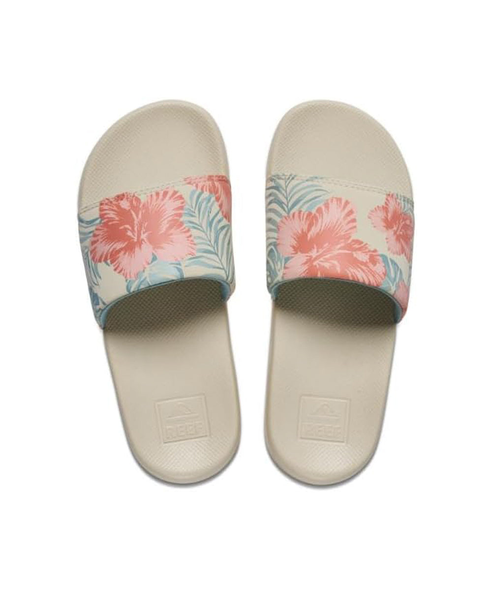 Reef One Slide Girls Sandal Vintage Hawaiian 13 C