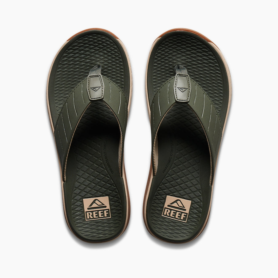 Reef The Deckhand Mens Sandal Olive-Gum 8