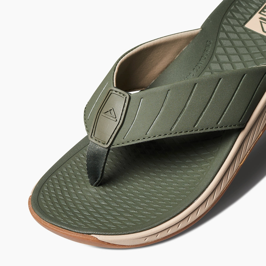 Reef The Deckhand Mens Sandal Olive-Gum 11
