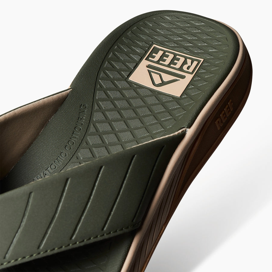 Reef The Deckhand Mens Sandal Olive-Gum 8