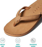 Reef Solana Leather Womens Sandal Tan 6