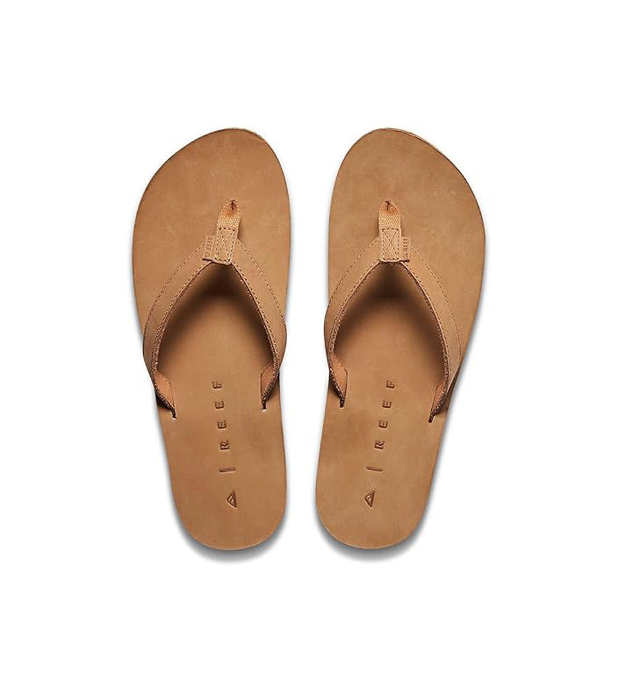 Reef Solana Leather Womens Sandal Tan 6