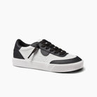 Reef Lay Day Seas Womens Shoe Black-White Leather 9
