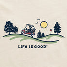 Life Is Good Quirky Golf Cart Delray Beach SS Tee Putty XXL