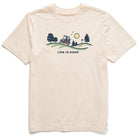 Life Is Good Quirky Golf Cart Delray Beach SS Tee Putty XXXL