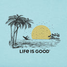 Life Is Good Beach Life Is Good Delray Beach SS Tee Blue XXL
